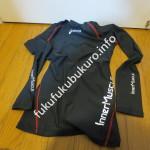 asics 肩バランスLSシャツ XA3020(ブラック×レッド)